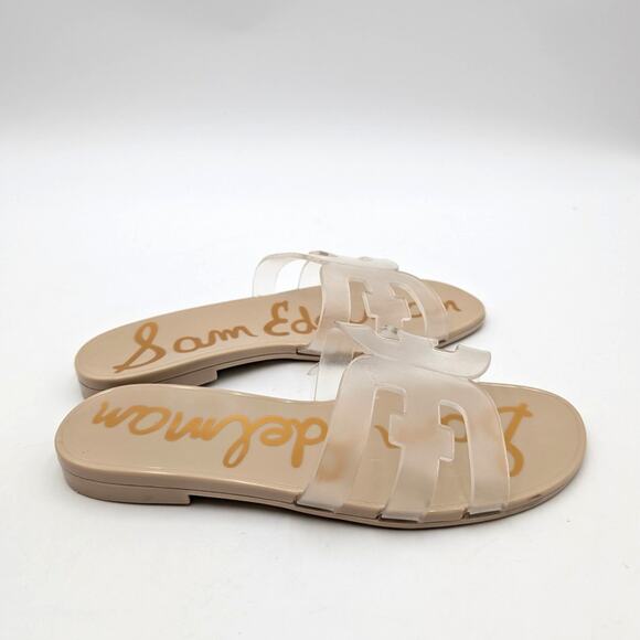 Sam Edelman Bay Jelly Summer Slide Sandal Slip-On Women's Clear Size US7 EU37.5 - Picture 3 of 12